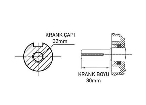 Kama By Reis KDK292FE Dizel Motor 22 Hp Marşlı Kamalı