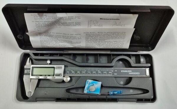 Bts BTS-12044 Dijital Kumpas 150 mm Metal Gövde Plastik Kutu