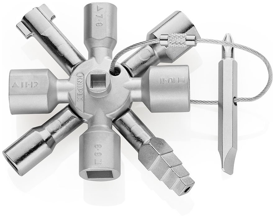 Knipex 00 11 01 TwinKey Kumanda Dolabı Anahtarı Çok Fonksiyonlu