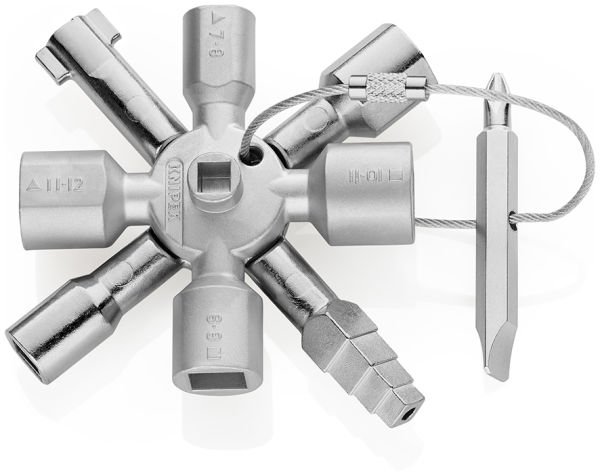 Knipex 00 11 01 TwinKey Kumanda Dolabı Anahtarı Çok Fonksiyonlu