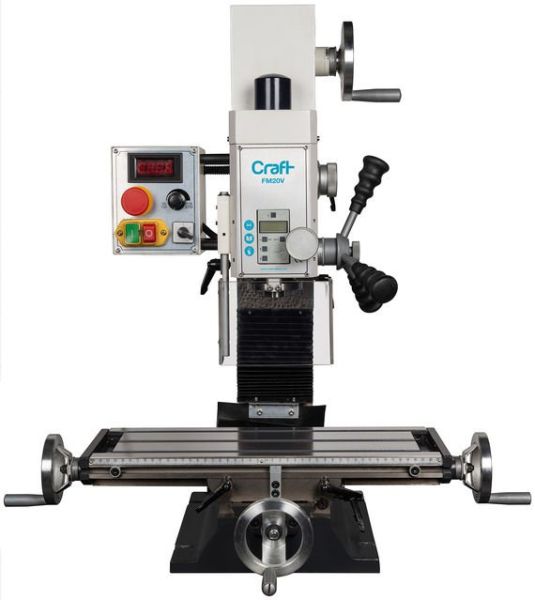 Ozco FM20V Masaüstü Freze Makinası Sağ/Sol Dönüş 16mm/750W