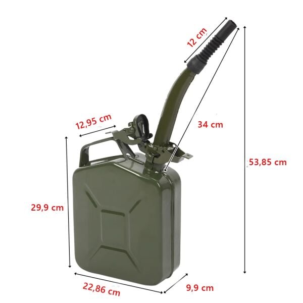 Knc KC05-8G Metal Yakıt Bidonu 5 Litre