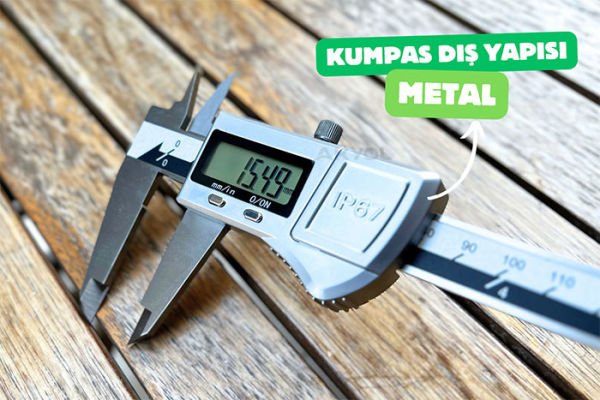İnsize 1115-300 Su Geçirmez Dijital Kumpas IP67 | 0-300mm