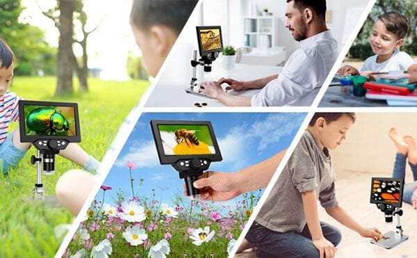G1200 Plus+ 1200X Dijital Mikroskop – Yüksek Çözünürlüklü Renkli Ekran