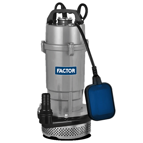 Factor FACQDX15-32-075W 1 HP Dalgıç Tip Temiz Su Pompası 220V Monofaze Alüminyum Gövdeli