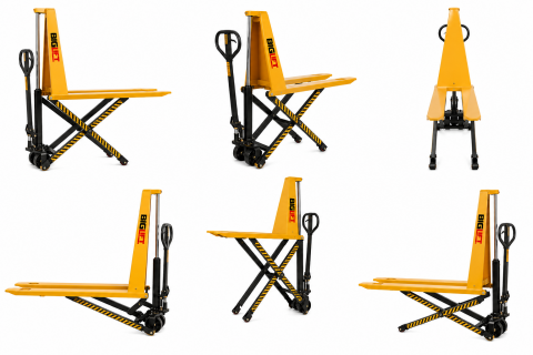 Biglift RM-HLTN10 Makaslı Yüksek Şase Transpalet 1000 kg.