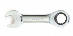 Glory Kısa Düz Cırcır Anahtar 19mm
