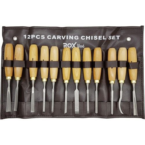 ROX Wood Ahşap Oyma Iskarpela Seti 210 mm- 12 Parça