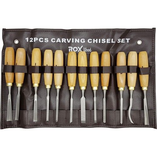 ROX Wood Ahşap Oyma Iskarpela Seti 210 mm- 12 Parça