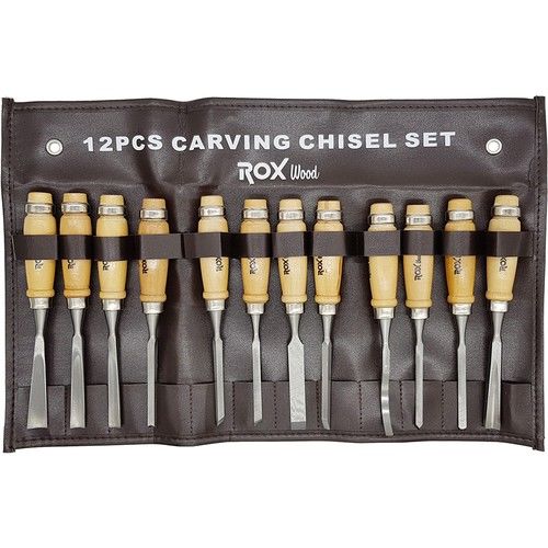 Rox Wood Ahşap Oyma Iskarpela Seti 12 Parça