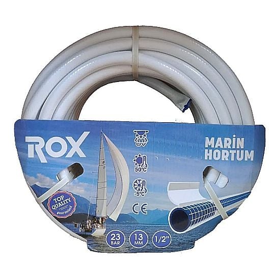 Rox 1/2'' 13 mm Marine Tekne Bahçe Sulama Hortumu 20 metre