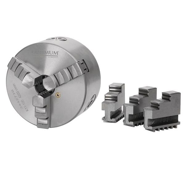 Optimum Ø200 mm Merkezi Sıkmalı Üç Ayaklı Torna Aynası ASA D1-4''