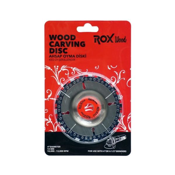 Rox Wood Carving Disc Ahşap Oyma Diski 102 mm 22 Diş