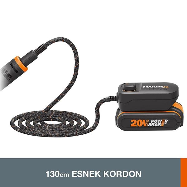 Worx 20V HUB Devir Ayarlı Adaptör (Akü Dahil Değildir) - WA7160
