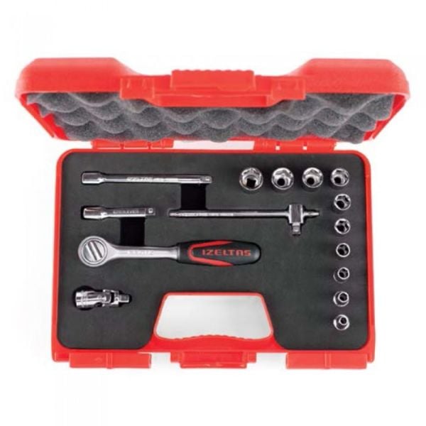 İzeltaş 15Lİ Karburatör Lokma Anahtar Takımı 1/4'' - 1107006015