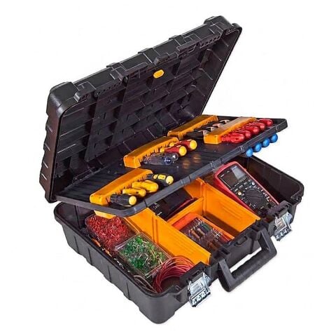 Eurostar KF2519M Profesyonel Metal Kilitli Teknisyen ve Servis Takım Çantası  48x39,8x18 cm