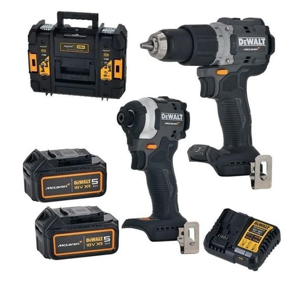 Dewalt X McLaren DCK200MP2T 18V XR 5.0 Ah Akülü Darbeli Matkap ve Tornavida Seti