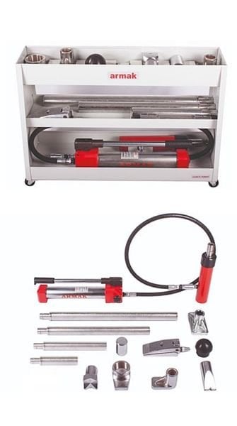 Armak AB110 10 Ton Hidrolik Kaporta Doğrultma Takımı – Profesyonel Oto Göçük Düzeltme Seti