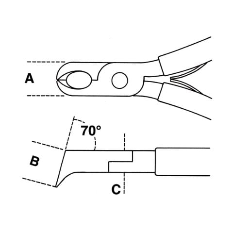 Beta 1191BM/L Elektrikçi Yan Keski 130 mm