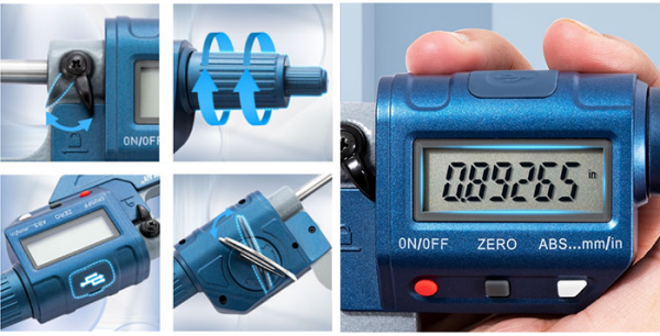 Dasqua 4230-2010 Dijital Dış Çap Mikrometre 25-50 mm | Hassas Ölçüm Cihazı