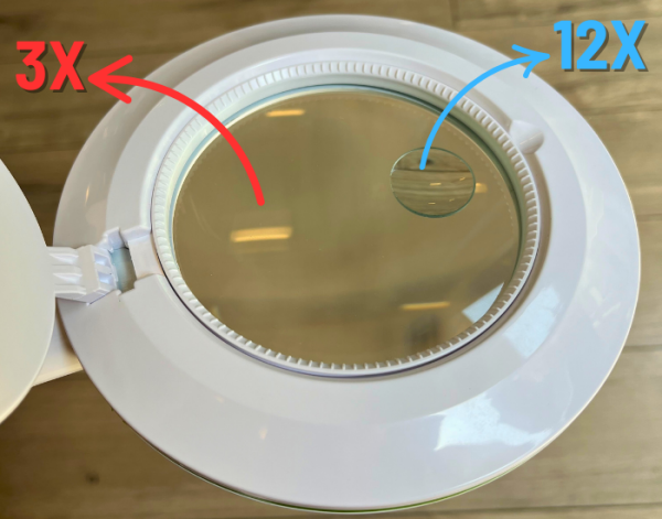 Flexi LED Aydınlatmalı Masaüstü Büyüteç – Kademeli Işık Ayarlı, Ergonomik Tasarım