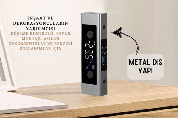 Loyka 5342 Mini Dijital Eğim Ölçer Lazerli