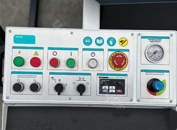 Ozco TS275D  Açılı Kesim Yarı Otomatik Şerit Testere 1,5 kW /380 V