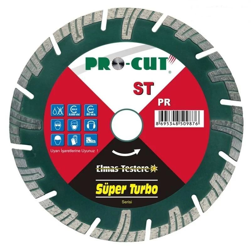 Pro-Cut 350 mm Süper Turbo Granit Seramik Mermer Elmas Testere
