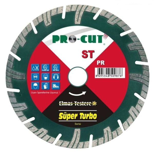 Pro-Cut 350 mm Süper Turbo Granit Seramik Mermer Elmas Testere