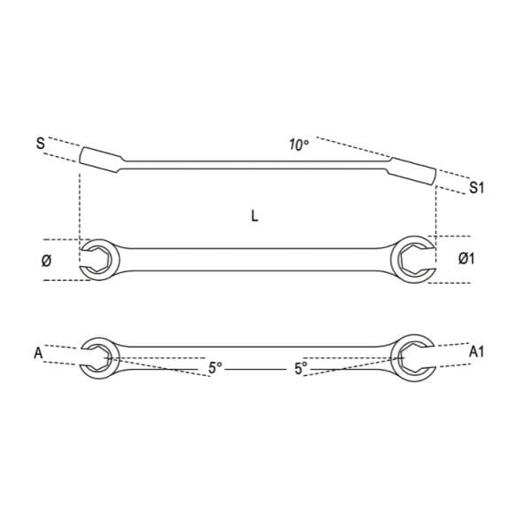 Beta 94 Rekor Anahtarı Metrik 8x10mm