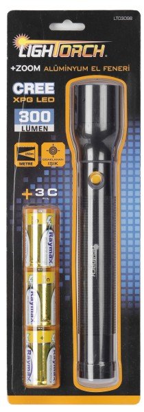 Lightorch LT03098 Zoomlı Led El Feneri 300 Lm