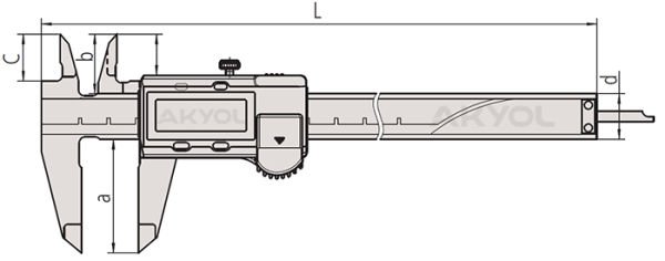 Mitutoyo 500-181-30 Dijital Kumpas 0-150 mm
