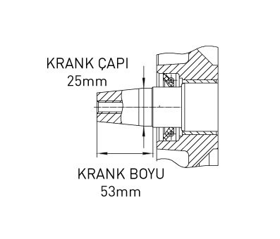 Kama By Reis KDK186FAYE Dizel Motor 10Hp İpli/Marşlı Kısa Konik