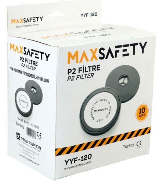 Max Safety YYF-120 P2 Toz Filtresi YYM-100 Uyumlu
