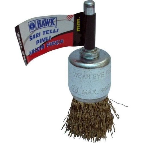 Hawk Sarı Telli Pimli Kalem Fırça Ø 25x0.30 mm -60 adet
