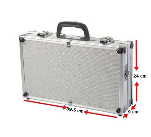 KNC Dik Köşe Alüminyum Takım Çantası 39,5x24x9 cm