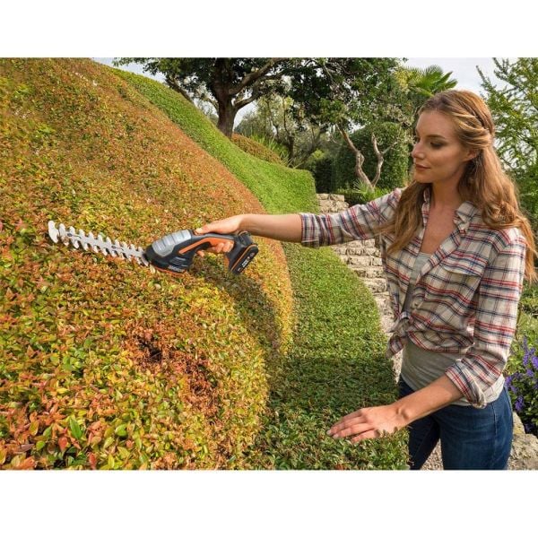 WORX WG801E.5 20Volt 2.0Ah. Li-ion Şarjlı Profesyonel Avuç İçi Çim Kesme Çit Budama ve Çapalama
