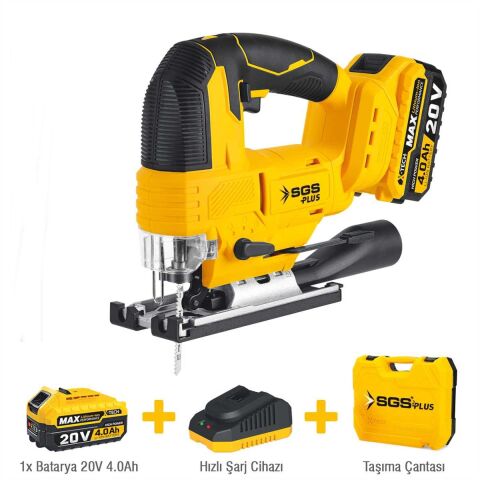 SGS Tek Akülü  Kademeli Dekupaj Testere  20V - 4,0Ah