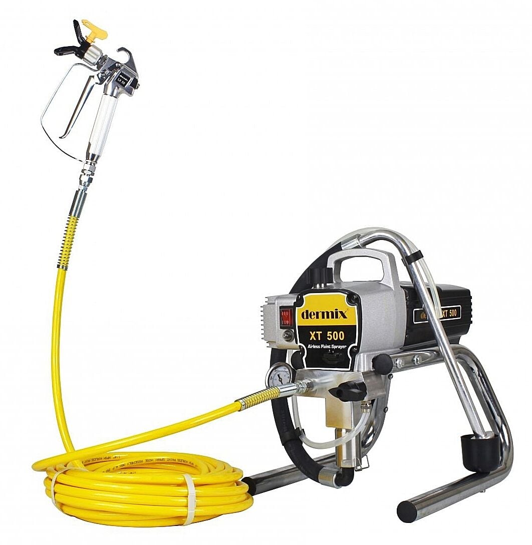 Dermix XT500 Elektrikli Yüksek Basınçlı Havasız Airless Boya Makinası 210 Bar– Profesyonel Boya Püskürtme Sistemi