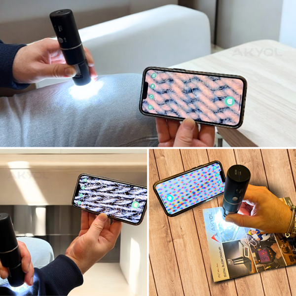 LYK Wifi1000x Kablosuz Akıllı Telefon Mikroskobu 1000X – WiFi Bağlantılı Dijital Mikroskop