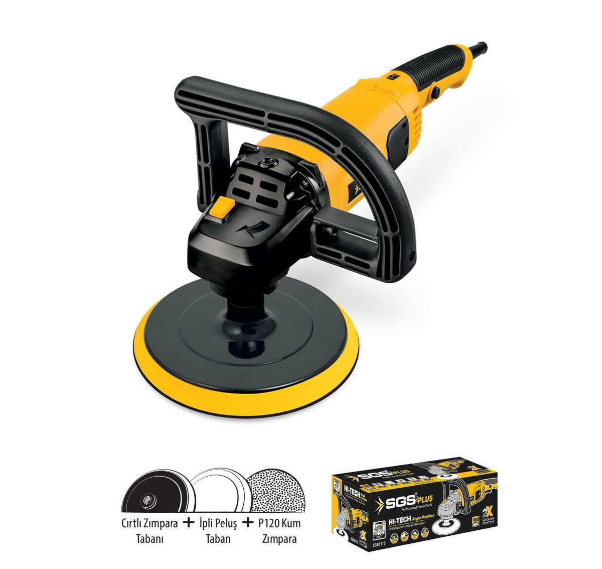 SGS Profesyonel Polisaj Makinası 1400 W / 180 mm