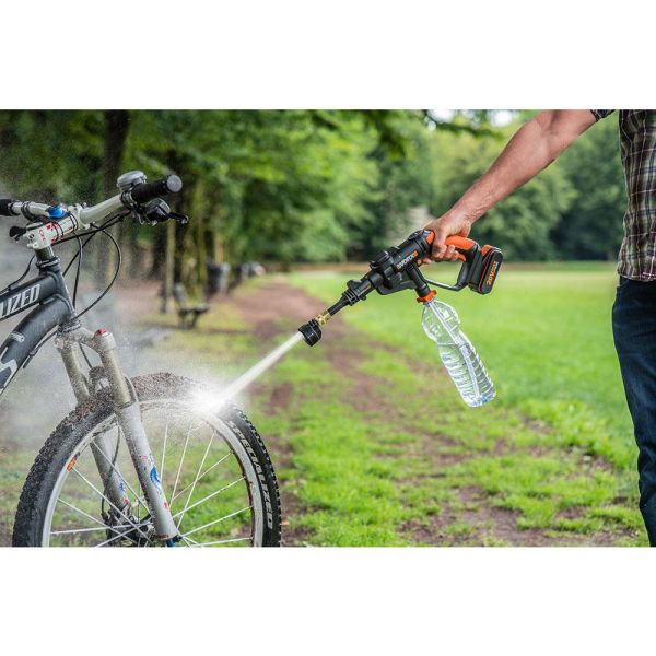 WORX 20Volt 2.0Ah. Li-ion 24 Bar Basınçlı Yıkama Tabancası + 4 Parça Yıkama Seti