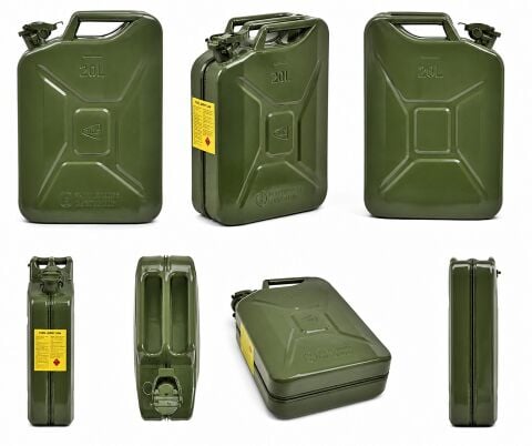 KNC 20 Lt Yeşil Metal Yakıt Bidonu KC020-8G