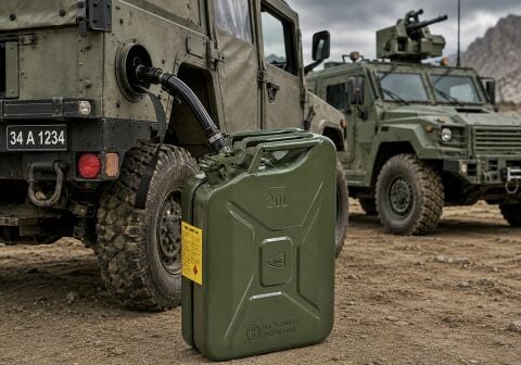 KNC 20 Lt Yeşil Metal Yakıt Bidonu KC020-8G
