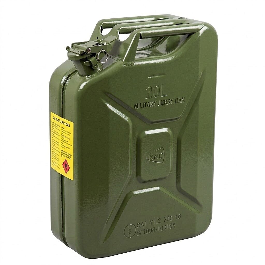 KNC 20 Lt Yeşil Metal Yakıt Bidonu KC020-8G