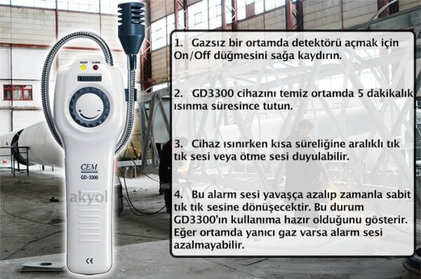 CEM GD-3300 Gaz Kaçak Dedektörü