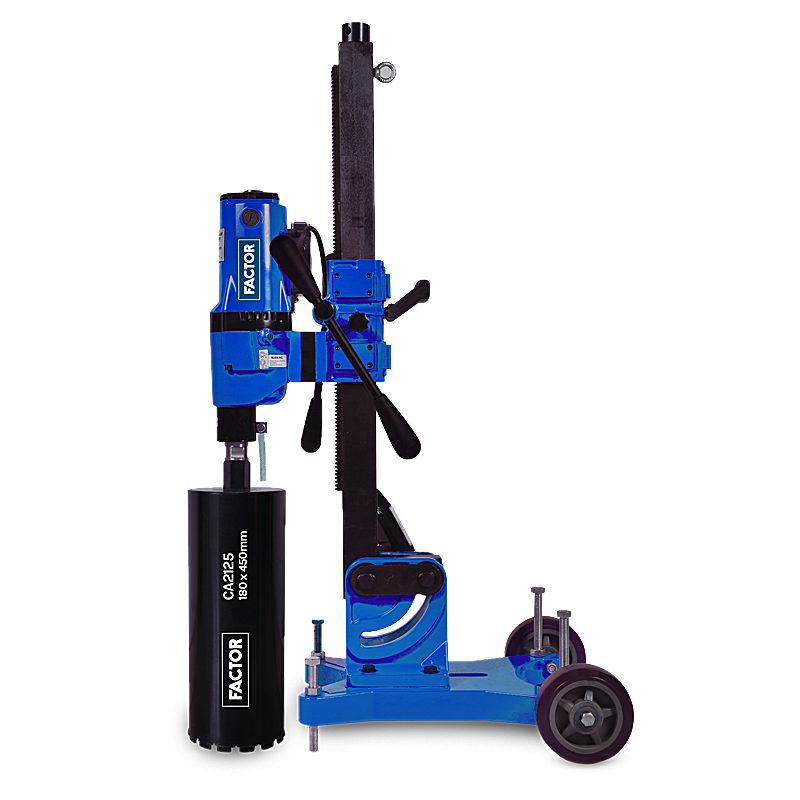 Factor FCCD300A 3980W Açılı Karot Makinası | Profesyonel Beton Karot Delme Makinesi
