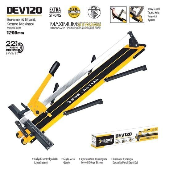 SGS DEV120 Seramik Kesme Makinası 120 cm