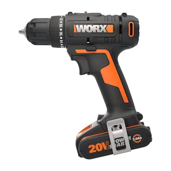 WORX 20Volt/2.0Ah. Li-ion Tek Akülü Profesyonel Şarjlı Matkap
