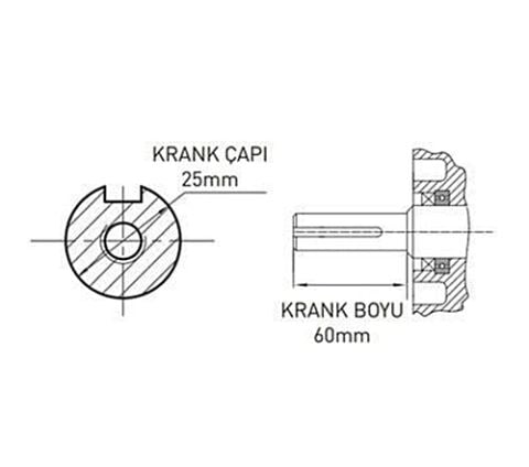 Factor MG460E Benzinli Motor 18 Hp Marşlı ve İpli / Kamalı